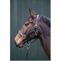 Lederen halster Economic HKM Castaño Marrón