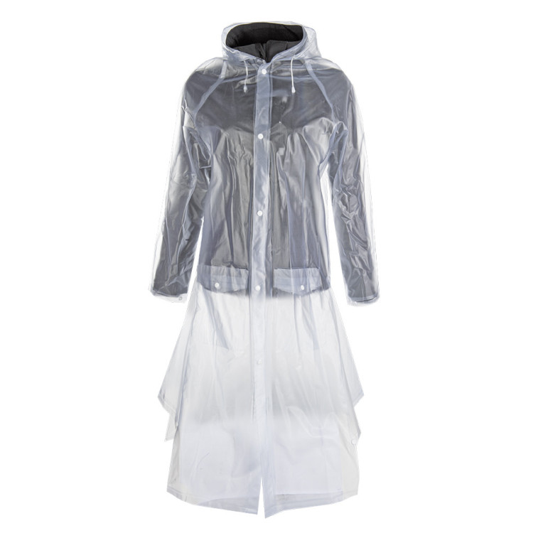 Impermeable transparente con abertura en la espalda HKM Impermeable transparente con abertura en la espalda HKM