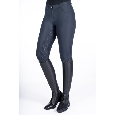 Pantalón Luna con asiento completo de silicona HKM Azul oscuro Pantalón Luna con asiento completo de silicona HKM Azul oscuro