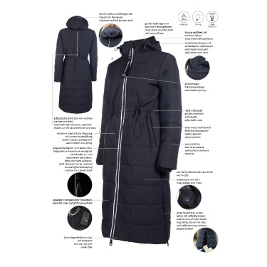 Abrigo Honey HKM Negro