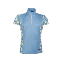 Camiseta funcional Austin Kids HKM Amarillo claro / azul cielo Camiseta funcional Austin Kids HKM Amarillo claro / azul cielo