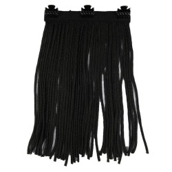 Clip de crin o cola para caballo de madera HKM FH Negro