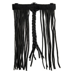 Clip de crin o cola para caballo de madera HKM FH Negro