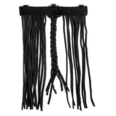 Clip de crin o cola para caballo de madera HKM FH Negro