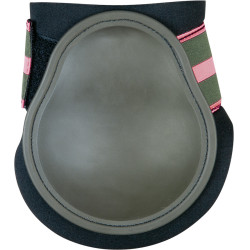 Protectores de menudillo Equestrian Stripes HKM Verde oscuro Protectores de menudillo Equestrian Stripes HKM Verde oscuro