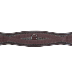 Cincha de PVC HKM Pro Gel Castaño Marrón