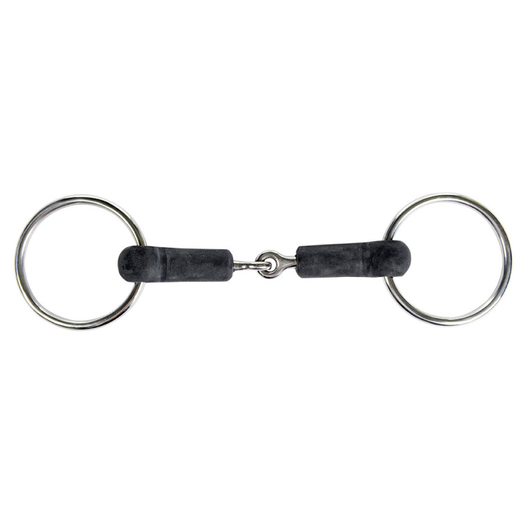 Muserola con anillos HKM 18 mm caucho Muserola con anillos HKM 18 mm caucho