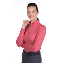 Camiseta técnica HKM Basic de manga larga Frambuesa Rosa