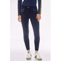 Pantalón polar de equitación Harcour Jaipur Marino