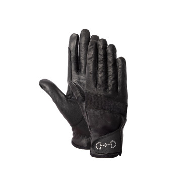 Guantes de cuero y malla para mujer Horze Guantes de cuero y malla para mujer Horze