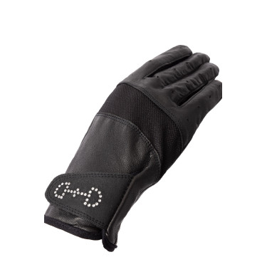 Guantes de cuero y malla para mujer Horze Guantes de cuero y malla para mujer Horze