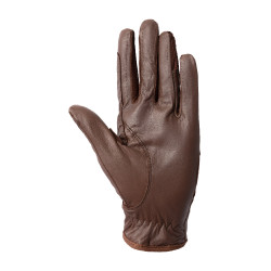 Guantes de cuero y malla para mujer Horze Castaño Marrón Guantes de cuero y malla para mujer Horze Castaño Marrón