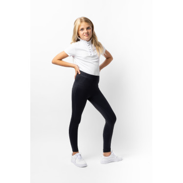 Mallas de Equitación con Asiento Completo de Siliconapara Niños Madison Horze Azul marino oscuro