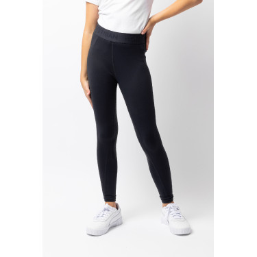 Mallas de Equitación con Asiento Completo de Siliconapara Niños Madison Horze Azul marino oscuro