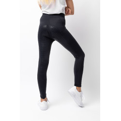 Mallas de Equitación con Asiento Completo de Siliconapara Niños Madison Horze Azul marino oscuro