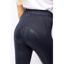 Mallas de Equitación con Asiento Completo de Siliconapara Niños Madison Horze Azul marino oscuro