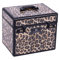 Caja de aseo brillante de equitación imperial Leopardo Motifs