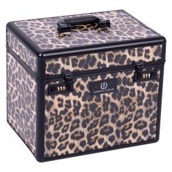 Caja de aseo brillante de equitación imperial Leopardo Motifs