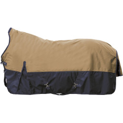 Manta highneck HKM Winnipeg 1200D 200g Marrón claro / azul oscuro
