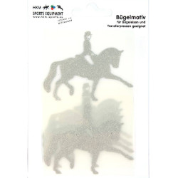 Motivo termoadhesivo doma HKM Plata flex moda glitter Motivo termoadhesivo doma HKM Plata flex moda glitter