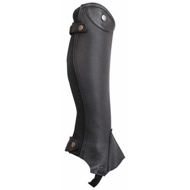 Polainas cuero Schubert T de T Negro