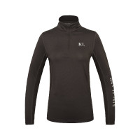 Polo de entrenamiento para mujer Kingsland brun, contrastes noirs Marrón