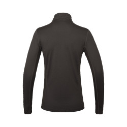 Polo de entrenamiento para mujer Kingsland brun, contrastes noirs Marrón