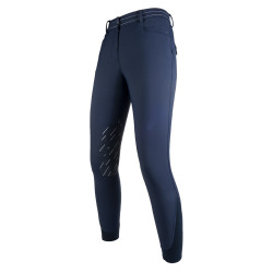 Pantalón softshell Elegance Style con rodilleras de silicona HKM Azul oscuro Pantalón softshell Elegance Style con rodilleras de silicona HKM Azul oscuro