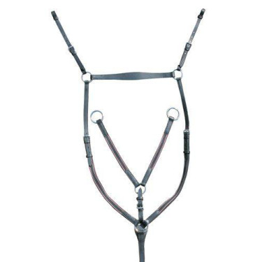 Pechopetral con herrajes plateados HKM Pechopetral con herrajes plateados HKM