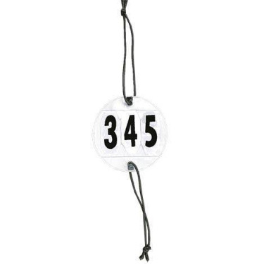 Números de cabezada 3 cifras ajustable HKM Números de cabezada 3 cifras ajustable HKM