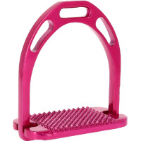 Estribos Feeling Large Pro de aluminio Fucsia Rosa Estribos Feeling Large Pro de aluminio Fucsia Rosa