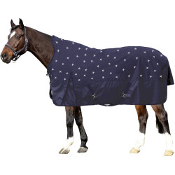 Manta highneck HKM Cleveland Stars600D forrada de polar Azul oscuro