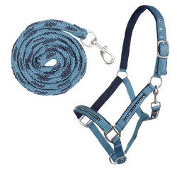 Conjunto de cabezada con mosquetón HKM Crystal acolchado Conjunto de cabezada con mosquetón HKM Crystal acolchado