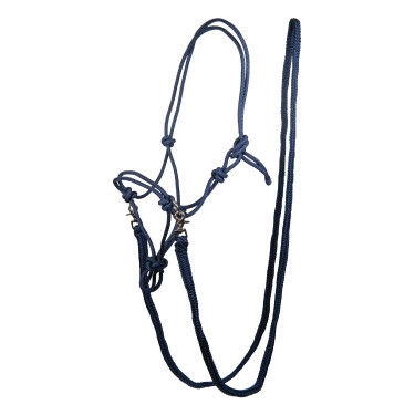 Cabezada etológica con riendas/cabestros HKM Azul oscuro