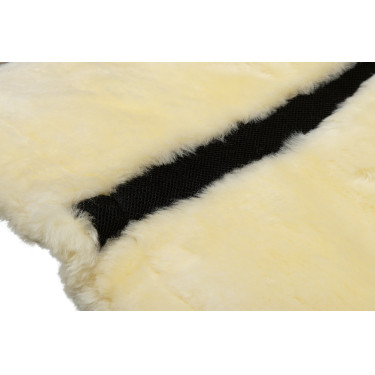 Amortiguador de borrego auténtico estilo HKM Natural Marrón Amortiguador de borrego auténtico estilo HKM Natural Marrón