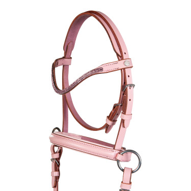 Brida sin bocado Funny Horses 2 para caballos HKM Rosa