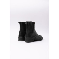 Botas Jodphur de cuero rosa Horze con cremallera frontal Negro