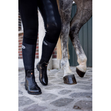 Botas Jodphur de cuero rosa Horze con cremallera frontal Botas Jodphur de cuero rosa Horze con cremallera frontal