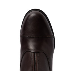Botas Jodphur de cuero rosa Horze con cremallera frontal Marrón oscuro Marr&amp;oacute;n