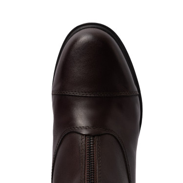 Botas Jodphur de cuero rosa Horze con cremallera frontal Marrón oscuro Marr&amp;oacute;n