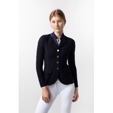 Chaqueta de concurso de malla para mujer B Vertigo Gabrielle Azul marino oscuro