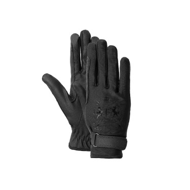 Gants d'équitation B Vertigo Laia femme avec logo imprimé Negro