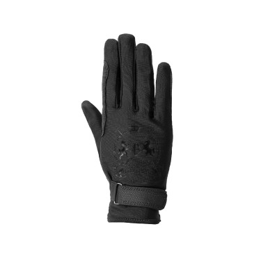 Gants d'équitation B Vertigo Laia femme avec logo imprimé Negro