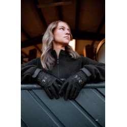 Gants d'équitation B Vertigo Laia femme avec logo imprimé Negro