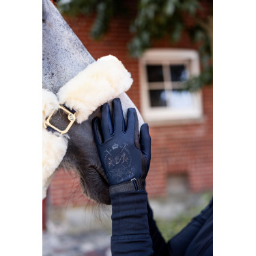 Gants d'équitation B Vertigo Laia femme avec logo imprimé Azul marino oscuro Gants d'équitation B Vertigo Laia femme avec logo imprimé Azul marino oscuro