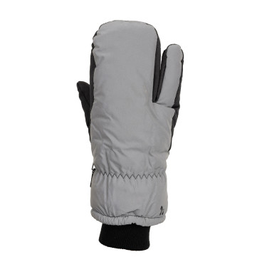 Manoplas de 3 dedos reflectantes Horze Plata reflectante