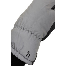 Manoplas de 3 dedos reflectantes Horze Plata reflectante