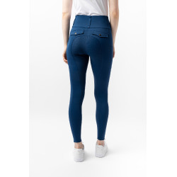 Legging térmico híbrido Horze Anya full grip Azul marino profundo Legging térmico híbrido Horze Anya full grip Azul marino profundo