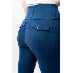 Legging térmico híbrido Horze Anya full grip Azul marino profundo Legging térmico híbrido Horze Anya full grip Azul marino profundo