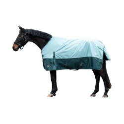 Manta de exterior HKM Chester 600D 100g Turquesa / verde Azul